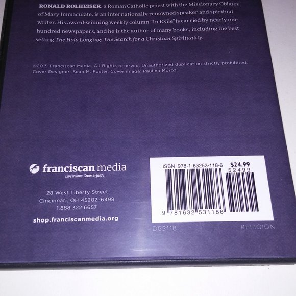 Eucharist DVD Gods Way of Embracing Us A Meditation with Ronald Rolheiser 1.5 Ho - Picture 9 of 9